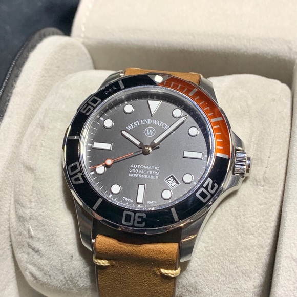 West End Watch Impermeable Swiss Diver Sapphire - Picture 15 of 16